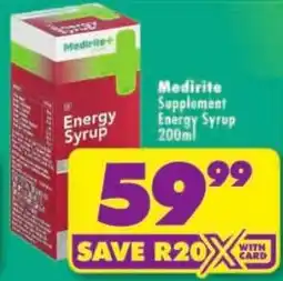 Shoprite Medirite Energy Syrup offer