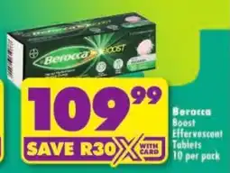Shoprite Berocca Boost Effervescent Tablets offer