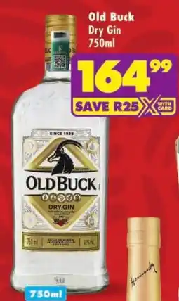 Shoprite Old Buck Dry Gin offer