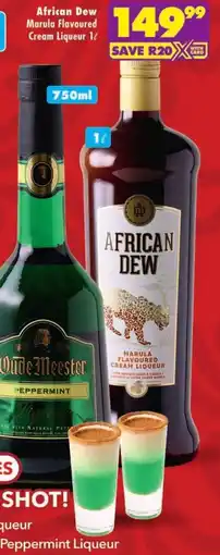 Shoprite African Dew Marula Flavoured Cream Liqueur offer