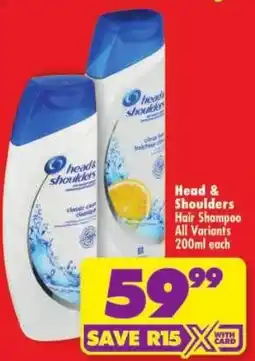 Shoprite Head & Shoulders Hair Shampoo offer