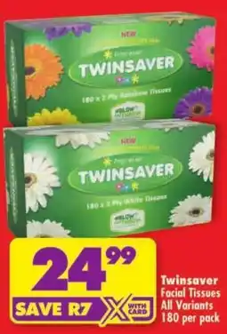Shoprite Twinsaver Facial Tissues offer