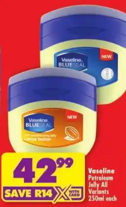 Shoprite Vaseline Petroleum Jelly offer