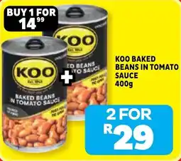Usave KOO BAKED BEANS IN TOMATO SAUCE offer