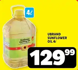 Usave UBRAND SUNFLOWER OIL offer