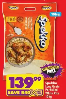 Shoprite Spekko Long Grain Parboiled White Rice offer