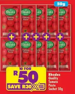 Shoprite Rhodes Quality Tomato Paste offer