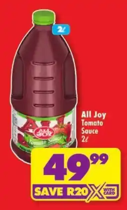 Shoprite All Joy Tomato Sauce offer