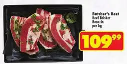 Shoprite Butcher's Best Beef Brisket Bone-in offer