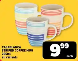 Usave CASABLANCA STRIPED COFFEE MUG offer