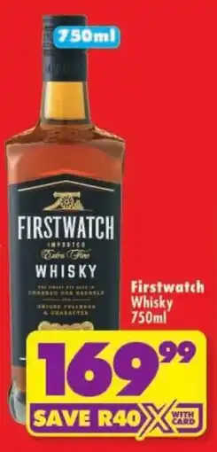 Shoprite Firstwatch Whisky offer