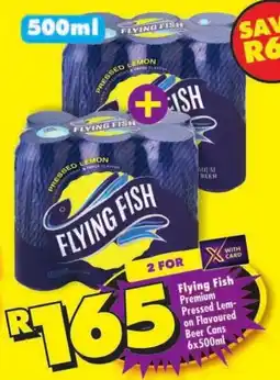 Shoprite Flying Fish Premium Pressed Lemon Flavoured Beer Cans offer