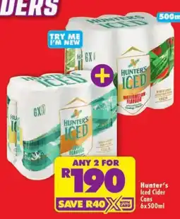 Shoprite Hunter's Iced Cider Cans offer