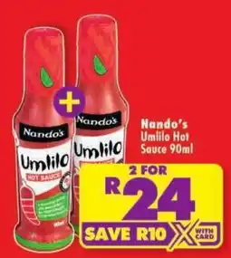 Shoprite Nando's Umlilo Hot Sauce offer