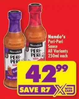 Shoprite Nando's Peri-Peri Sauce offer