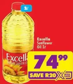 Shoprite Excella Sunflower Oil offer
