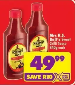 Shoprite Mrs H.S. Ball's Sweet Chilli Sauce offer