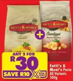 Shoprite Fatti's & Moni's Pasta offer