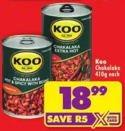 Shoprite Koo Chakalaka offer