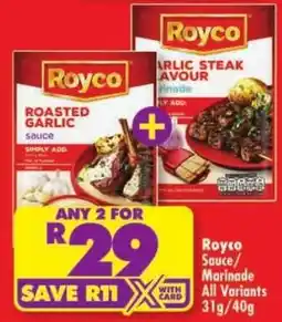 Shoprite Royco Sauce / Marinade offer