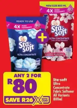 Shoprite Sta-soft Ultra Concentrate Fabric Softener offer