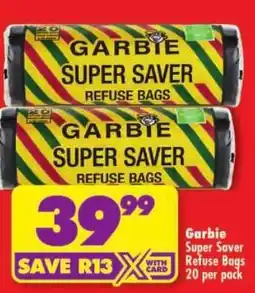 Shoprite Garbie Super Saver Refuse Bags offer