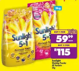Shoprite Sunlight Washing Powder offer