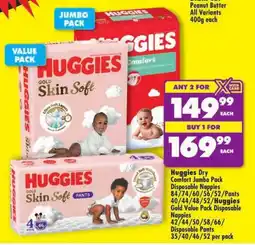 Shoprite Huggies Dry Comfort Jumbo Pack Disposable Nappies offer