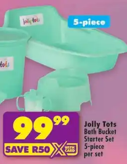 Shoprite Jolly Tots Bath Bucket Starter Set offer