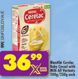 Shoprite Nestlé Cerelac Baby Cereal with Milk offer