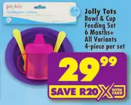 Shoprite Jolly Tots Bowl & Cup Feeding Set offer