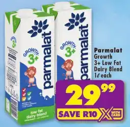 Shoprite Parmalat Growth 3+ Low Fat Dairy Blend offer
