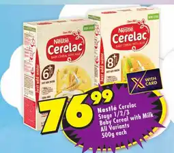Shoprite Nestlé Cerelac Baby Cereal with Milk offer