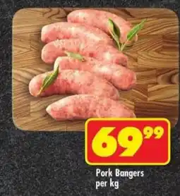 Shoprite Pork Bangers offer