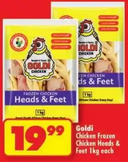 Shoprite Goldi Chicken Frozen Chicken Heads & Feet offer