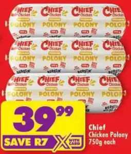 Shoprite Chief Chicken Polony offer