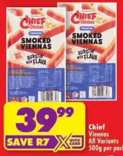 Shoprite Chief Smoked Viennas offer