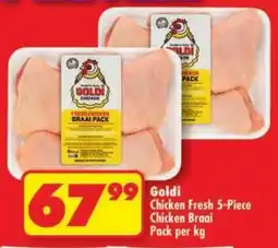 Shoprite Goldi Chicken Fresh 5-Piece Chicken Braai Pack offer