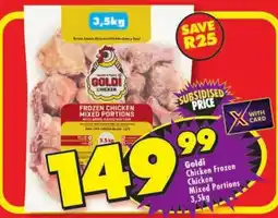 Shoprite Goldi Chicken Frozen Chicken Mixed Portions offer
