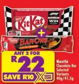 Shoprite Nestlé KitKat + Nestlé BarOne offer