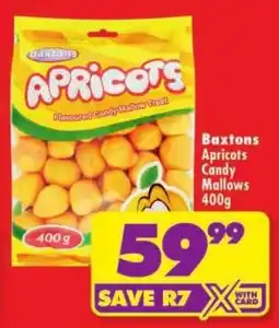 Shoprite Baxtons Apricots Candy Mallows offer