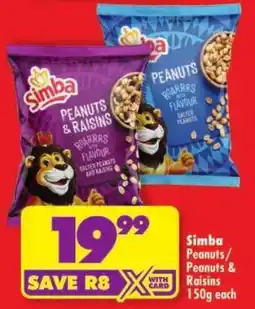 Shoprite Simba Peanuts & Raisins offer