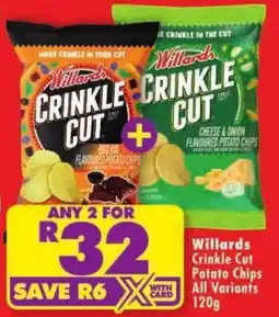 Shoprite Willards Crinkle Cut Potato Chips offer