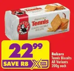 Shoprite Bakers Tennis Biscuits offer