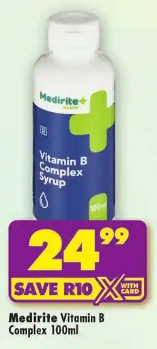 Shoprite Medirite Vitamin B Complex offer