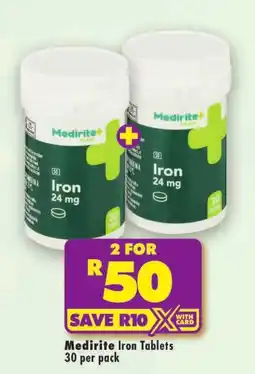 Shoprite Medirite Iron Tablets offer