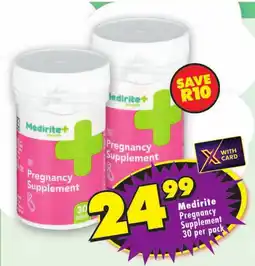 Shoprite Medirite+ Pregnancy Supplement offer