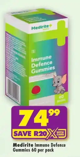 Shoprite Medirite Immune Defence Gummies offer