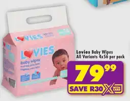 Shoprite Lovies Baby Wipes offer