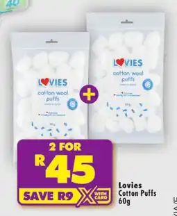 Shoprite Lovies Cotton Puffs offer